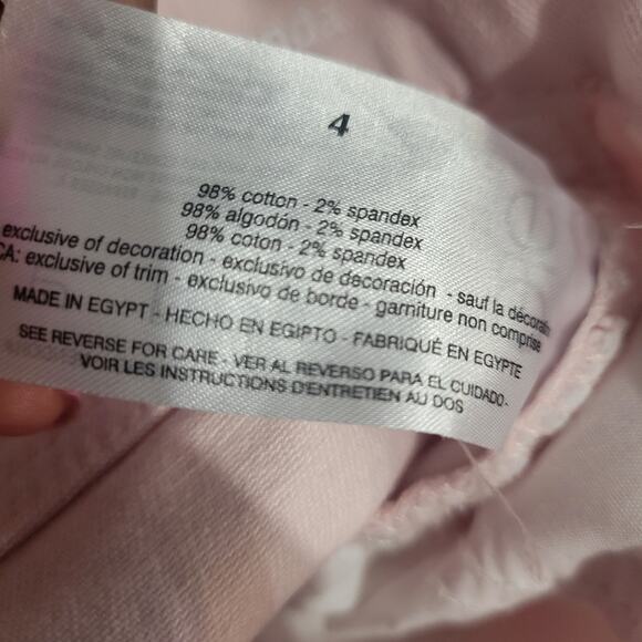 Gloria Vanderbilt Capri Jeans Pink Slim Skimmer Twill Pants Straight High Rise 4 - Picture 13 of 13